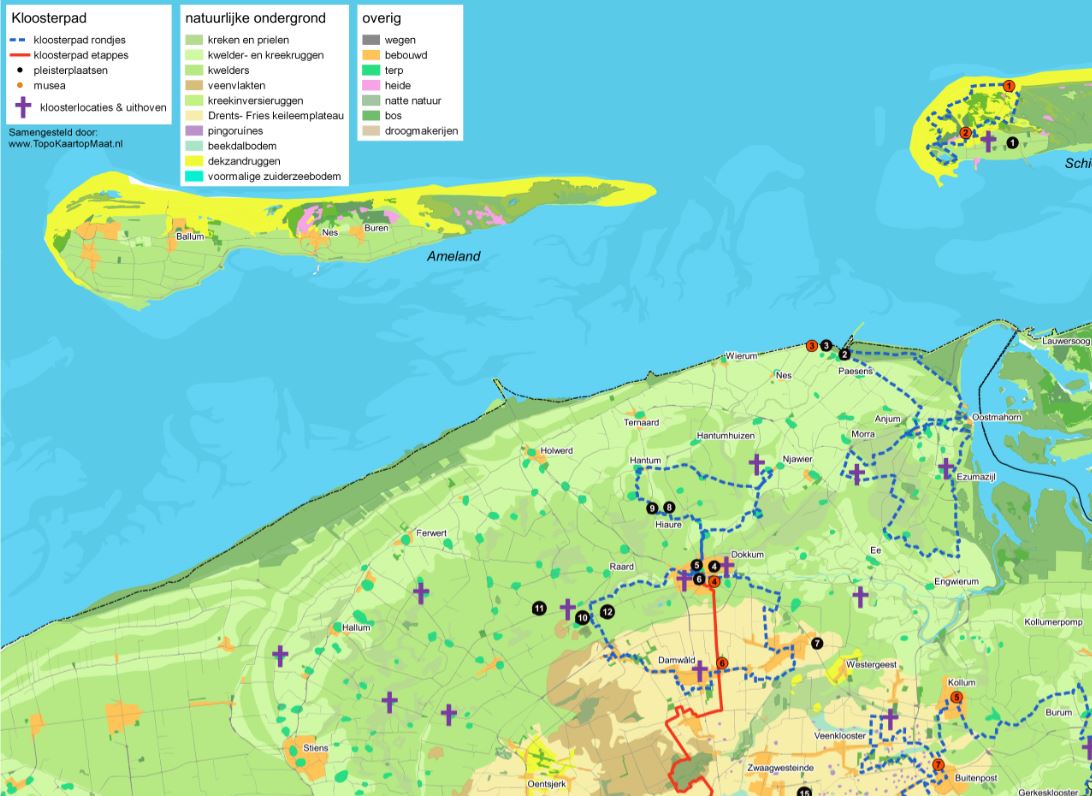 Kloosterpad natuurlijke ondergrond