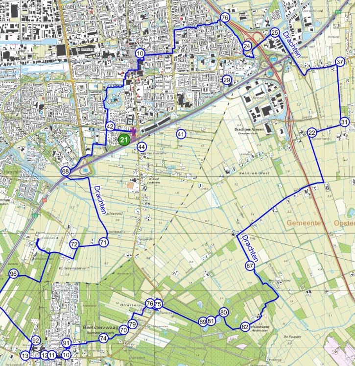 wandelkaart voorbeeld